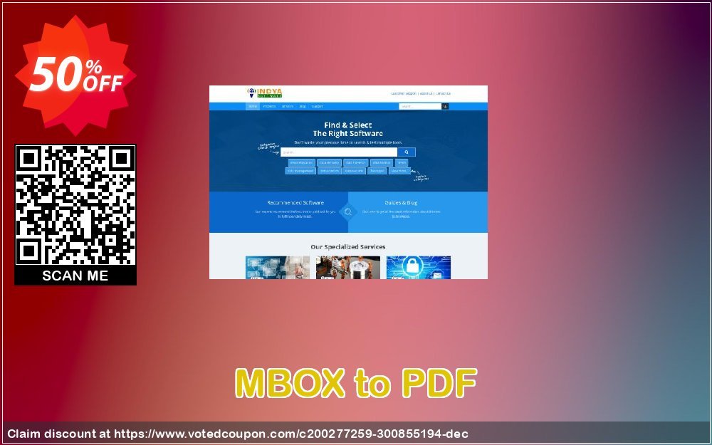 MBOX to PDF Coupon, discount Coupon code MBOX to PDF - Personal License. Promotion: MBOX to PDF - Personal License offer from BitRecover