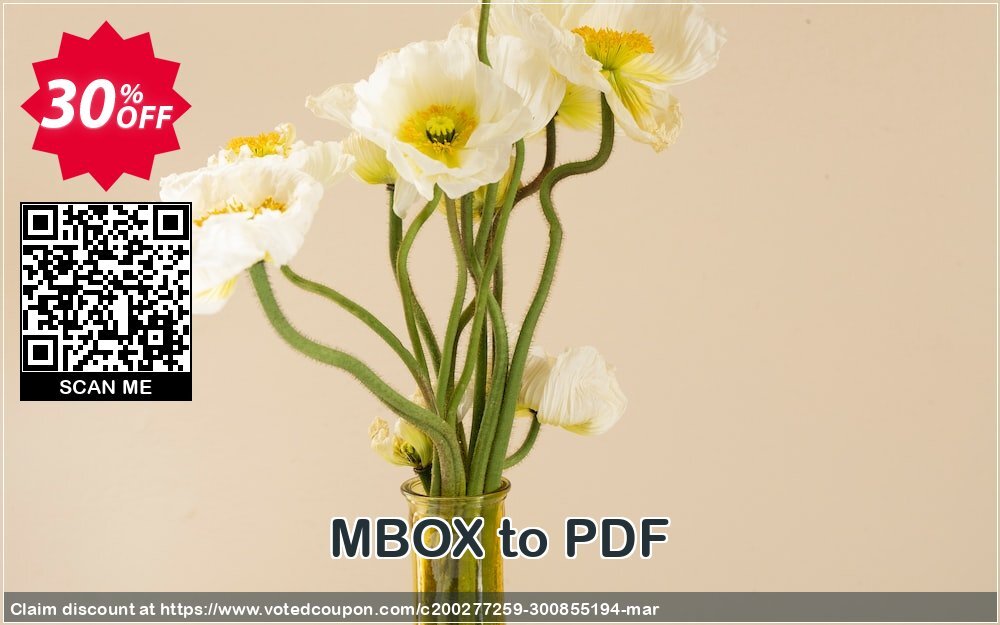 MBOX to PDF Coupon, discount Coupon code MBOX to PDF - Personal License. Promotion: MBOX to PDF - Personal License offer from BitRecover