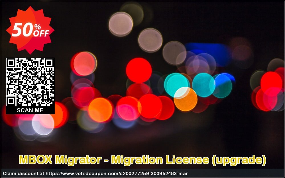 MBOX Migrator - Migration Plan, upgrade  Coupon, discount Coupon code MBOX Migrator - Migration License (upgrade). Promotion: MBOX Migrator - Migration License (upgrade) offer from BitRecover