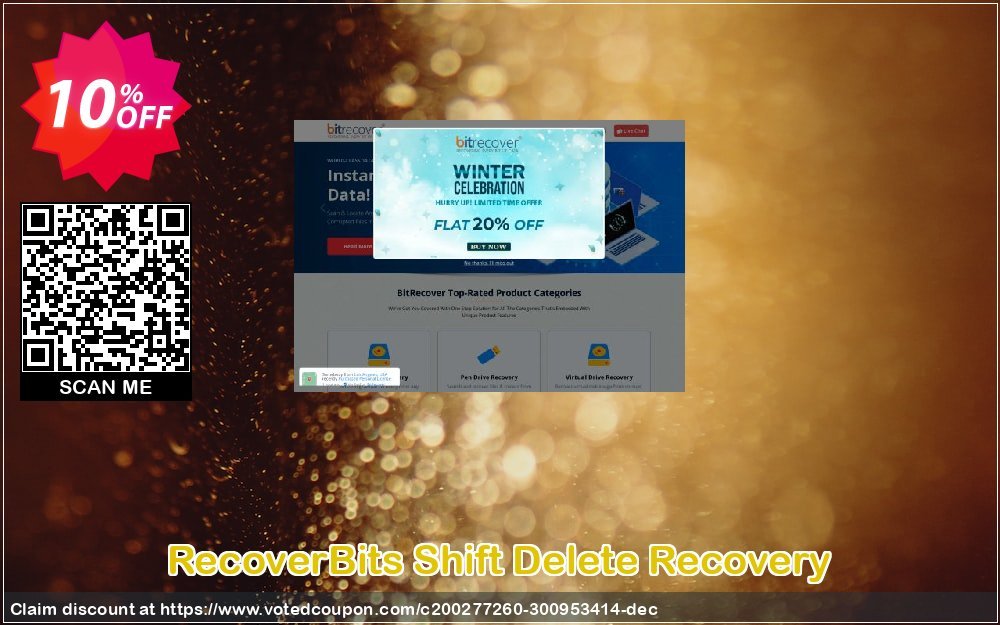 RecoverBits Shift Delete Recovery Coupon, discount Coupon code RecoverBits Shift Delete Recovery - Personal License. Promotion: RecoverBits Shift Delete Recovery - Personal License offer from RecoverBits
