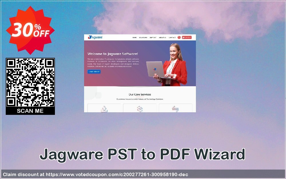 Jagware PST to PDF Wizard Coupon, discount Coupon code Jagware PST to PDF Wizard - Home User License. Promotion: Jagware PST to PDF Wizard - Home User License offer from Jagware Software