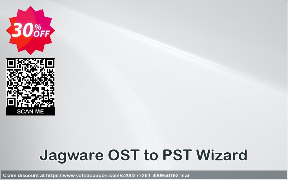 Jagware OST to PST Wizard Coupon Code May 2024, 30% OFF - VotedCoupon