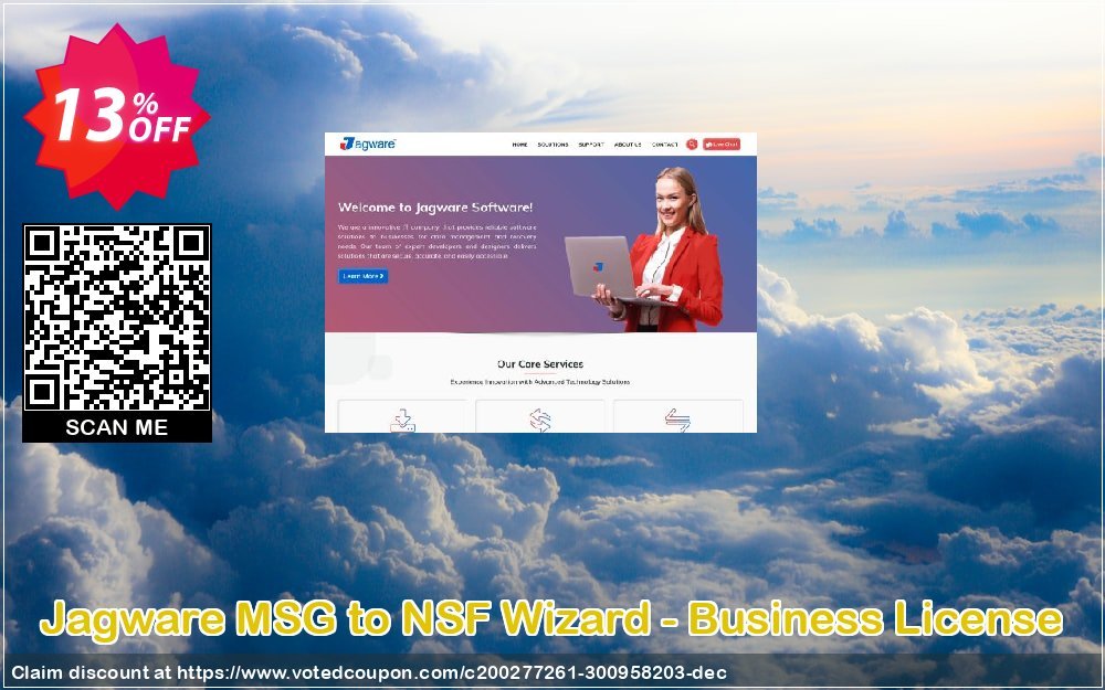 Jagware MSG to NSF Wizard - Business Plan Coupon, discount Coupon code Jagware MSG to NSF Wizard - Business License. Promotion: Jagware MSG to NSF Wizard - Business License offer from Jagware Software