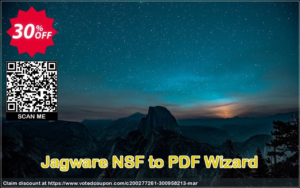 Jagware NSF to PDF Wizard Coupon, discount Coupon code Jagware NSF to PDF Wizard - Home User License. Promotion: Jagware NSF to PDF Wizard - Home User License offer from Jagware Software