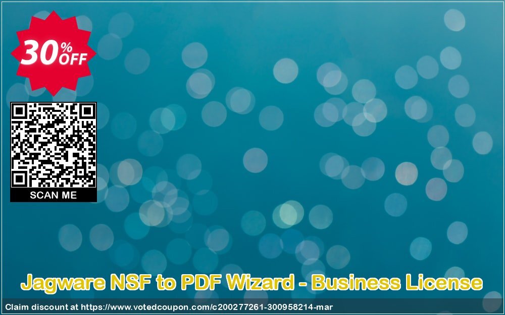 Jagware NSF to PDF Wizard - Business Plan Coupon Code May 2024, 13% OFF - VotedCoupon