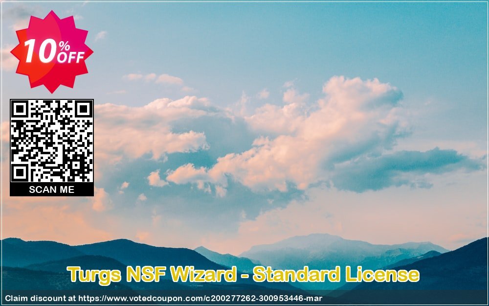 Turgs NSF Wizard - Standard Plan Coupon, discount Coupon code Turgs NSF Wizard - Standard License. Promotion: Turgs NSF Wizard - Standard License offer from Turgs