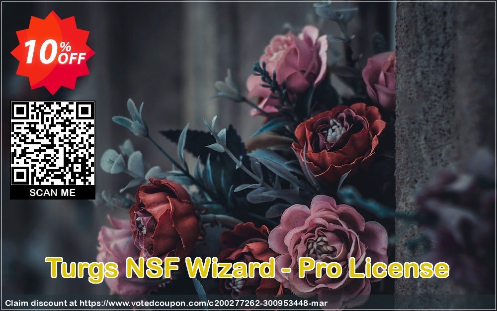 Turgs NSF Wizard - Pro Plan Coupon, discount Coupon code Turgs NSF Wizard - Pro License. Promotion: Turgs NSF Wizard - Pro License offer from Turgs