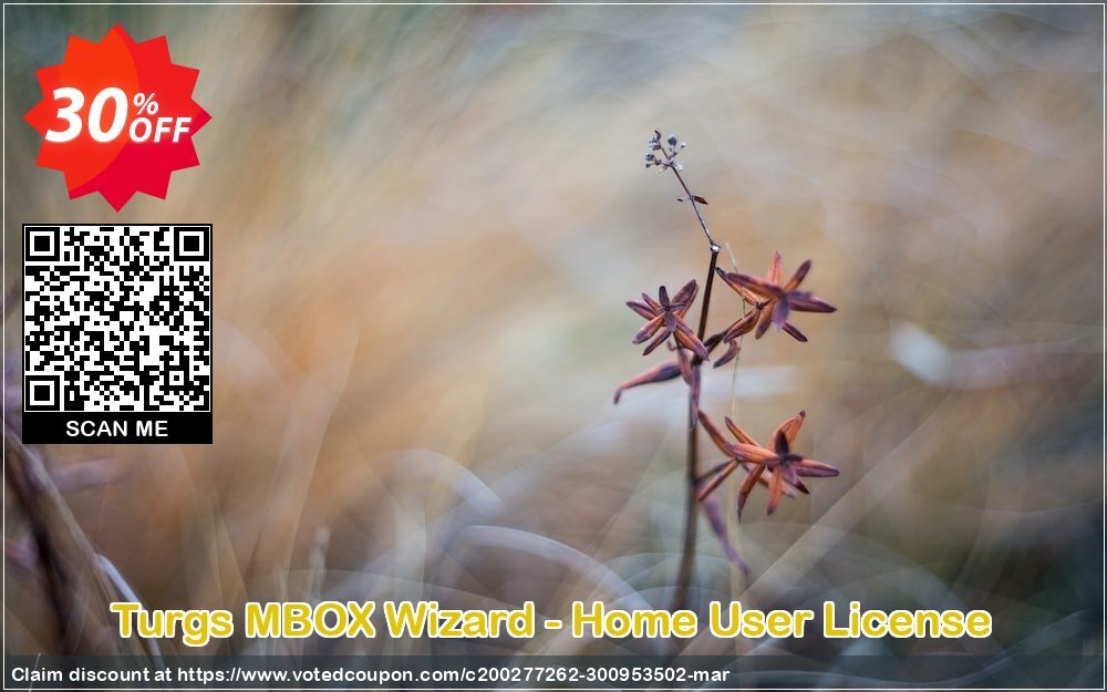 Turgs MBOX Wizard - Home User Plan Coupon, discount Coupon code Turgs MBOX Wizard - Home User License. Promotion: Turgs MBOX Wizard - Home User License offer from Turgs