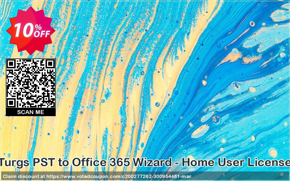 Turgs PST to Office 365 Wizard - Home User Plan Coupon, discount Coupon code Turgs PST to Office 365 Wizard - Home User License. Promotion: Turgs PST to Office 365 Wizard - Home User License offer from Turgs