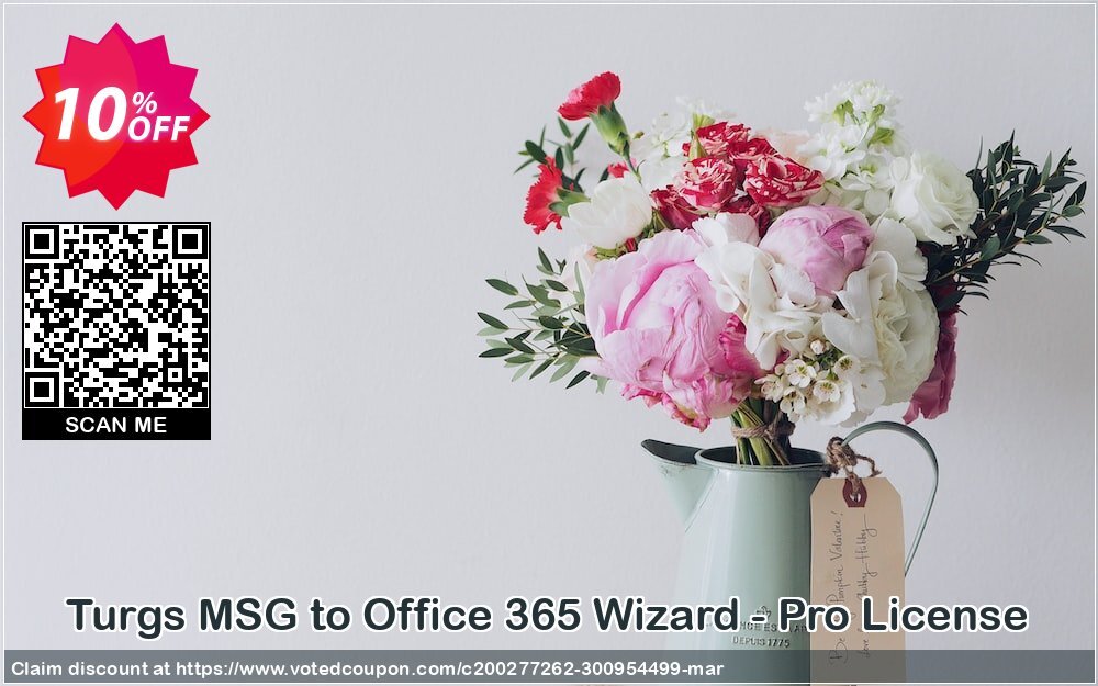 Turgs MSG to Office 365 Wizard - Pro Plan Coupon, discount Coupon code Turgs MSG to Office 365 Wizard - Pro License. Promotion: Turgs MSG to Office 365 Wizard - Pro License offer from Turgs