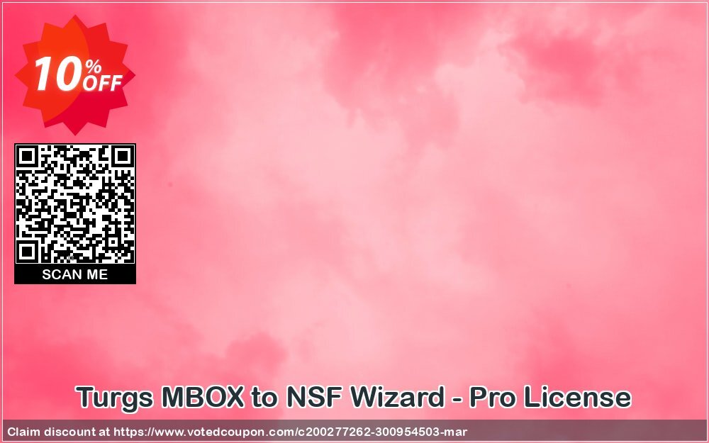 Turgs MBOX to NSF Wizard - Pro Plan Coupon, discount Coupon code Turgs MBOX to NSF Wizard - Pro License. Promotion: Turgs MBOX to NSF Wizard - Pro License offer from Turgs