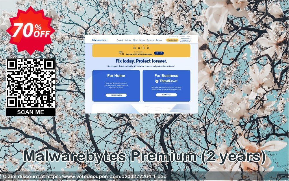 Malwarebytes Premium, 2 years  Coupon, discount 25% OFF Malwarebytes Premium (2 years), verified. Promotion: Stunning discount code of Malwarebytes Premium (2 years), tested & approved