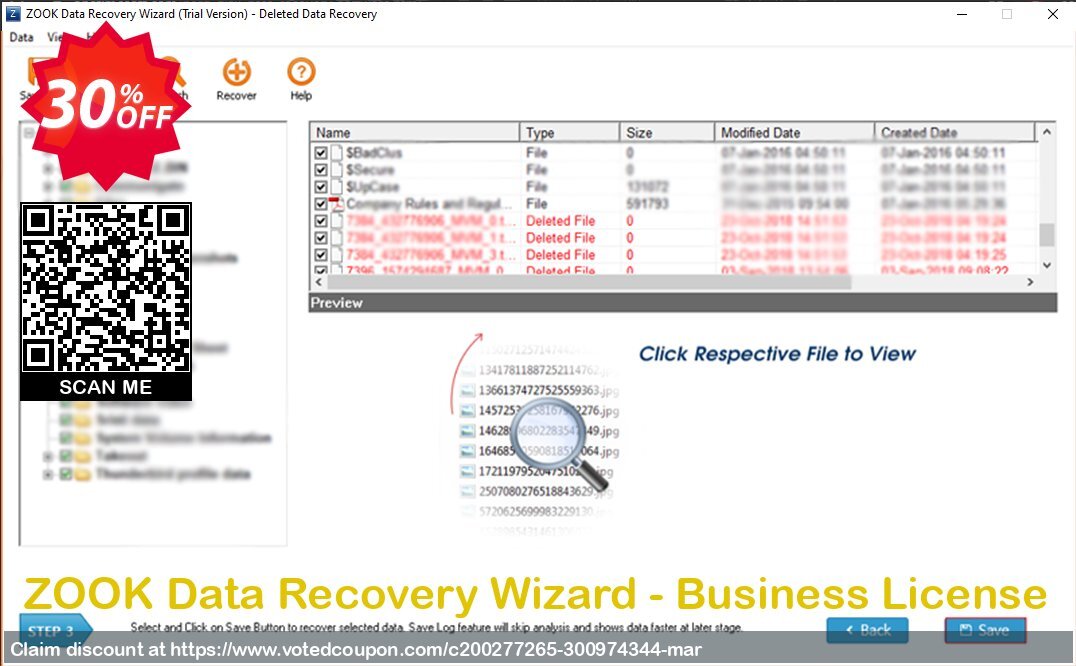 ZOOK Data Recovery Wizard - Business Plan Coupon, discount Coupon code ZOOK Data Recovery Wizard - Business License. Promotion: ZOOK Data Recovery Wizard - Business License offer from ZOOK Software