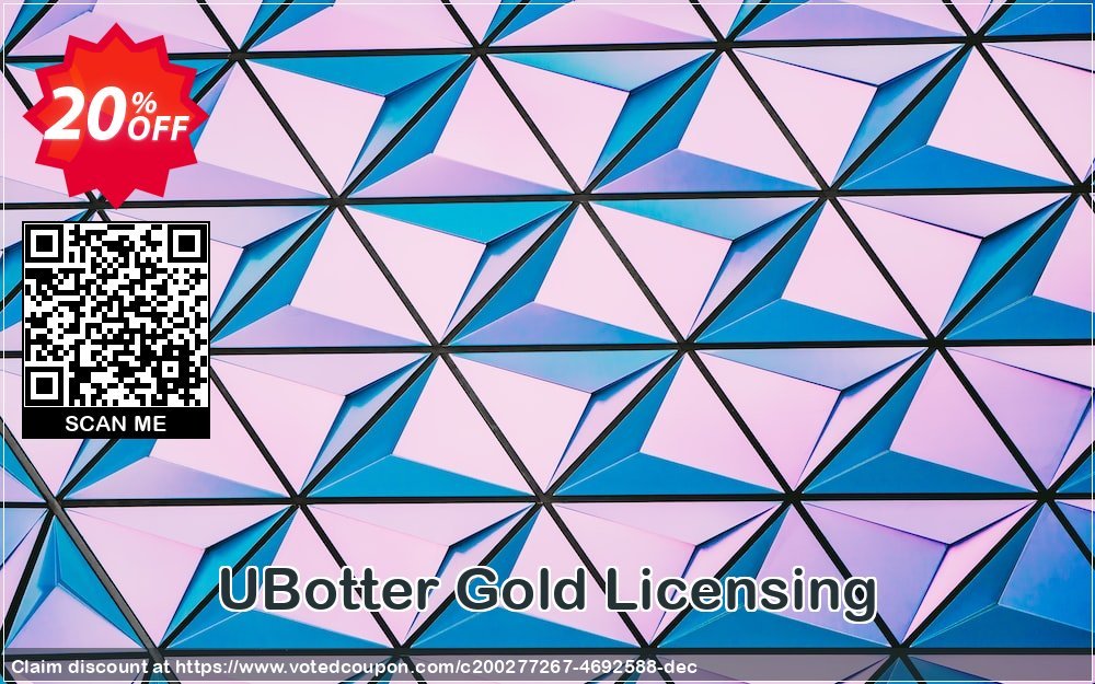 UBotter Gold Licensing Coupon, discount UBotter Gold Licensing Awful discounts code 2024. Promotion: Awful discounts code of UBotter Gold Licensing 2024