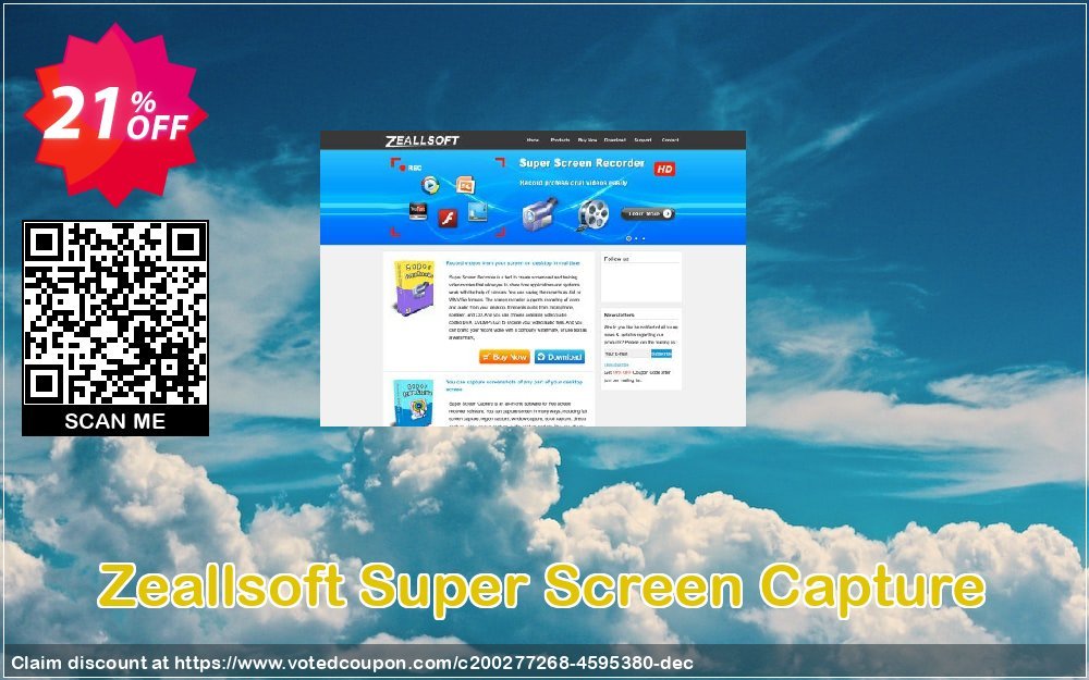 Zeallsoft Super Screen Capture Coupon, discount Super Screen Capture Imposing promotions code 2023. Promotion: Imposing promotions code of Super Screen Capture 2023
