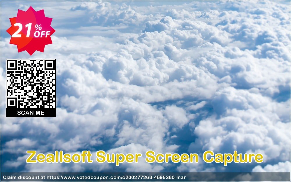 Zeallsoft Super Screen Capture Coupon, discount Super Screen Capture Imposing promotions code 2024. Promotion: Imposing promotions code of Super Screen Capture 2024