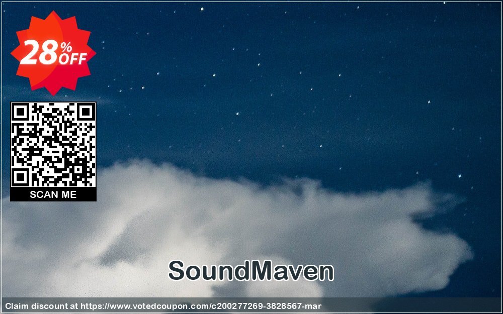 SoundMaven Coupon, discount SoundMaven Marvelous deals code 2024. Promotion: Marvelous deals code of SoundMaven 2024