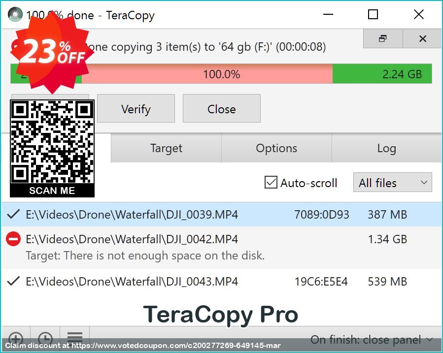 TeraCopy Pro Coupon Code Apr 2024, 23% OFF - VotedCoupon