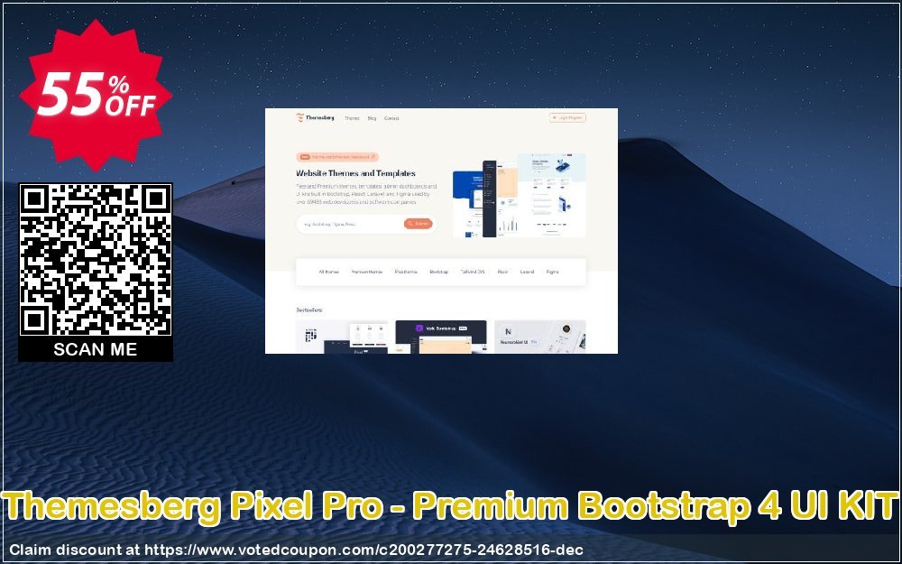 Themesberg Pixel Pro - Premium Bootstrap 4 UI KIT Coupon, discount Pixel Pro - Premium Bootstrap 4 UI KIT (Personal License) Staggering promo code 2023. Promotion: Staggering promo code of Pixel Pro - Premium Bootstrap 4 UI KIT (Personal License) 2023