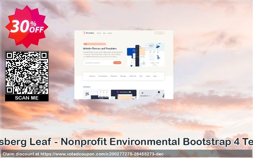 Themesberg Leaf - Nonprofit Environmental Bootstrap 4 Template Coupon, discount Leaf - Nonprofit Environmental Bootstrap 4 Template (Personal License) Special deals code 2024. Promotion: Special deals code of Leaf - Nonprofit Environmental Bootstrap 4 Template (Personal License) 2024