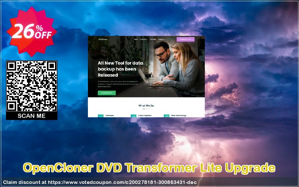 OpenCloner DVD Transformer Lite Upgrade Coupon, discount 20% OFF OpenCloner Open DVD Transformer Lite Upgrade, verified. Promotion: Awesome discount code of OpenCloner Open DVD Transformer Lite Upgrade, tested & approved
