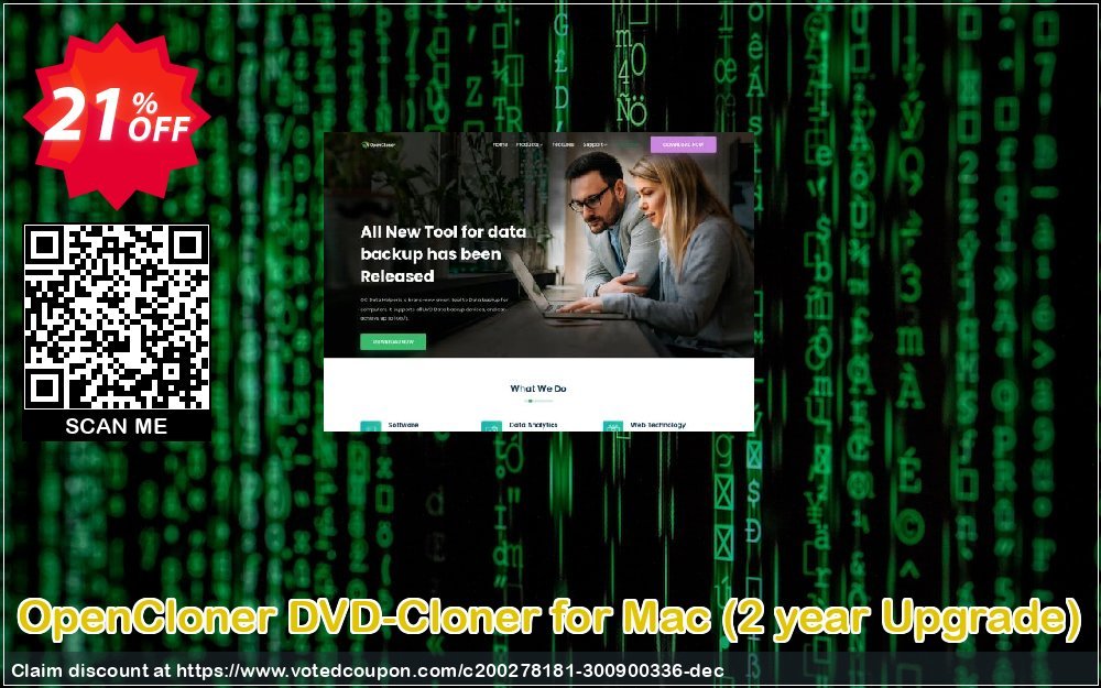 OpenCloner DVD-Cloner for MAC, 2 year Upgrade  Coupon, discount Coupon code DVD-Cloner for Mac - 2 year Upgrade. Promotion: DVD-Cloner for Mac - 2 year Upgrade offer from OpenCloner