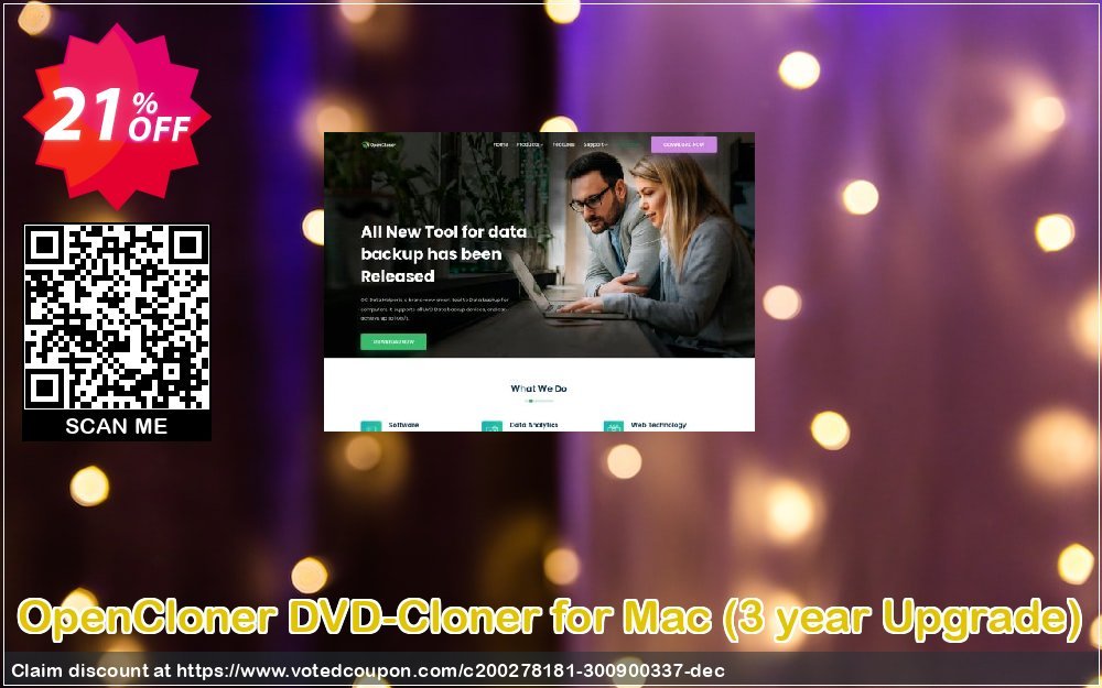 OpenCloner DVD-Cloner for MAC, 3 year Upgrade  Coupon, discount Coupon code DVD-Cloner for Mac - 3 year Upgrade. Promotion: DVD-Cloner for Mac - 3 year Upgrade offer from OpenCloner