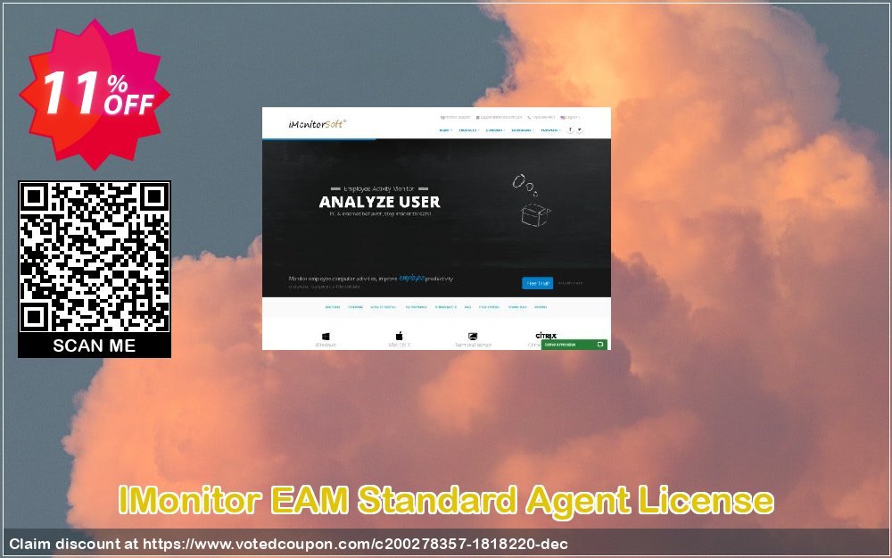 IMonitor EAM Standard Agent Plan Coupon, discount IMonitor EAM Standard Agent License Imposing sales code 2023. Promotion: Imposing sales code of IMonitor EAM Standard Agent License 2023