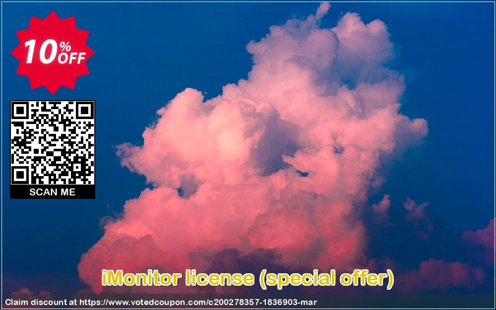 iMonitor Plan, special offer  Coupon, discount iMonitor license(special) Marvelous sales code 2024. Promotion: Marvelous sales code of iMonitor license(special) 2024