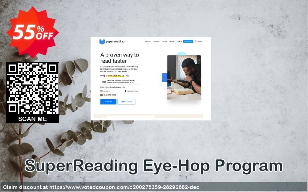 SuperReading Eye-Hop Program Coupon, discount SuperReading Eye-Hop Program Excellent promo code 2023. Promotion: Excellent promo code of SuperReading Eye-Hop Program 2023