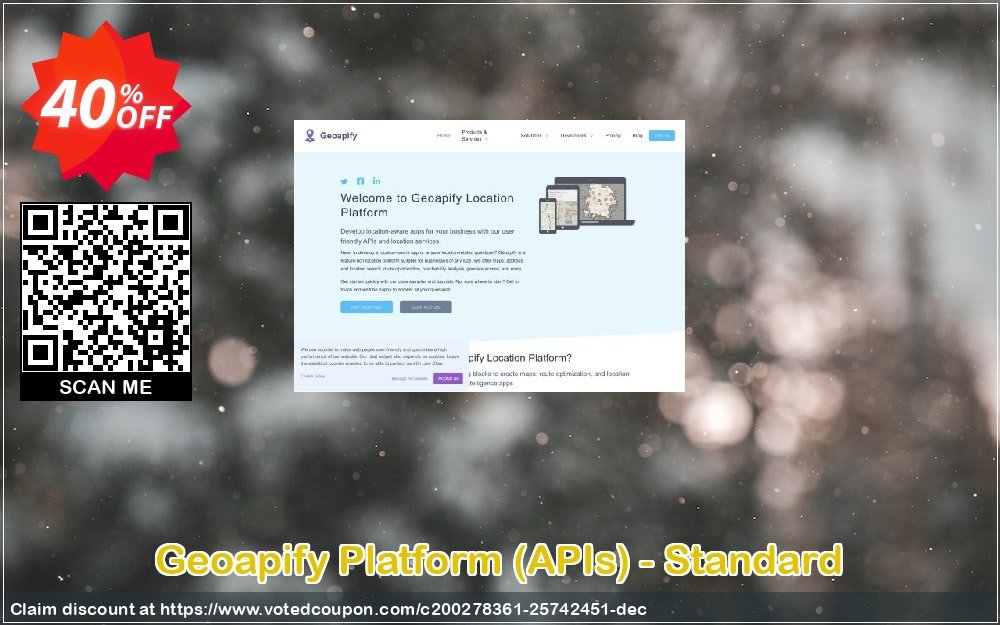 Geoapify Platform, APIs - Standard Coupon, discount Geoapify Platform (APIs) - Standard Staggering offer code 2023. Promotion: Staggering offer code of Geoapify Platform (APIs) - Standard 2023