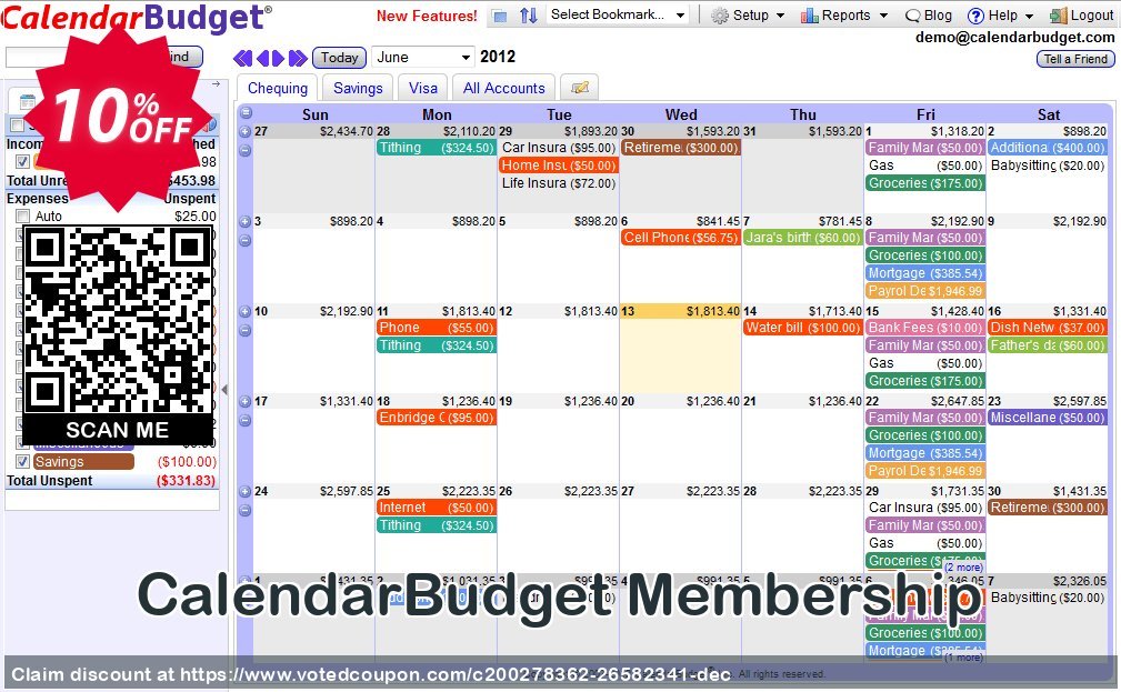 CalendarBudget Membership Coupon, discount CalendarBudget Membership - Yearly Staggering discounts code 2024. Promotion: Staggering discounts code of CalendarBudget Membership - Yearly 2024
