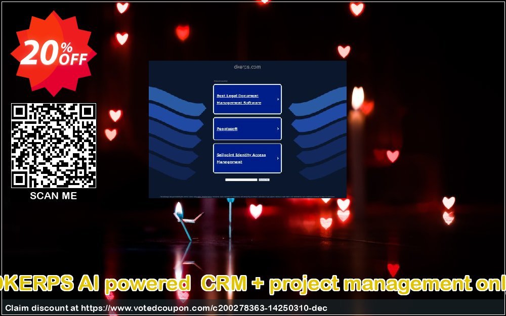 DKERPS AI powered  CRM + project management only Coupon, discount AI POWERED  CRM + PROJECT MANAGEMENT ONLY - UNLIMITED USERS Special sales code 2023. Promotion: Special sales code of AI POWERED  CRM + PROJECT MANAGEMENT ONLY - UNLIMITED USERS 2023