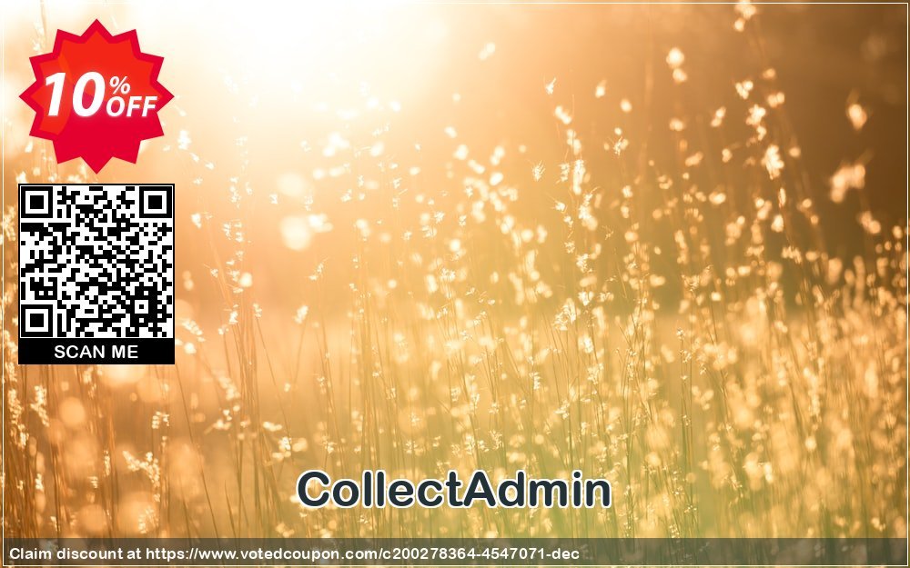 CollectAdmin Coupon, discount CollectAdmin Exclusive sales code 2023. Promotion: Exclusive sales code of CollectAdmin 2023