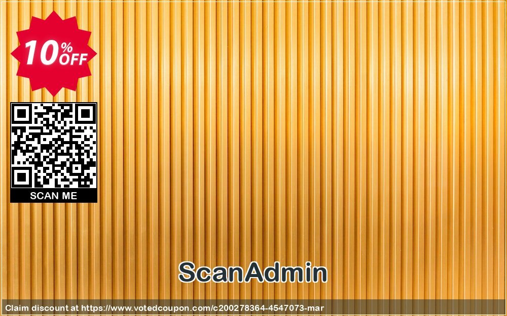 ScanAdmin Coupon Code May 2024, 10% OFF - VotedCoupon