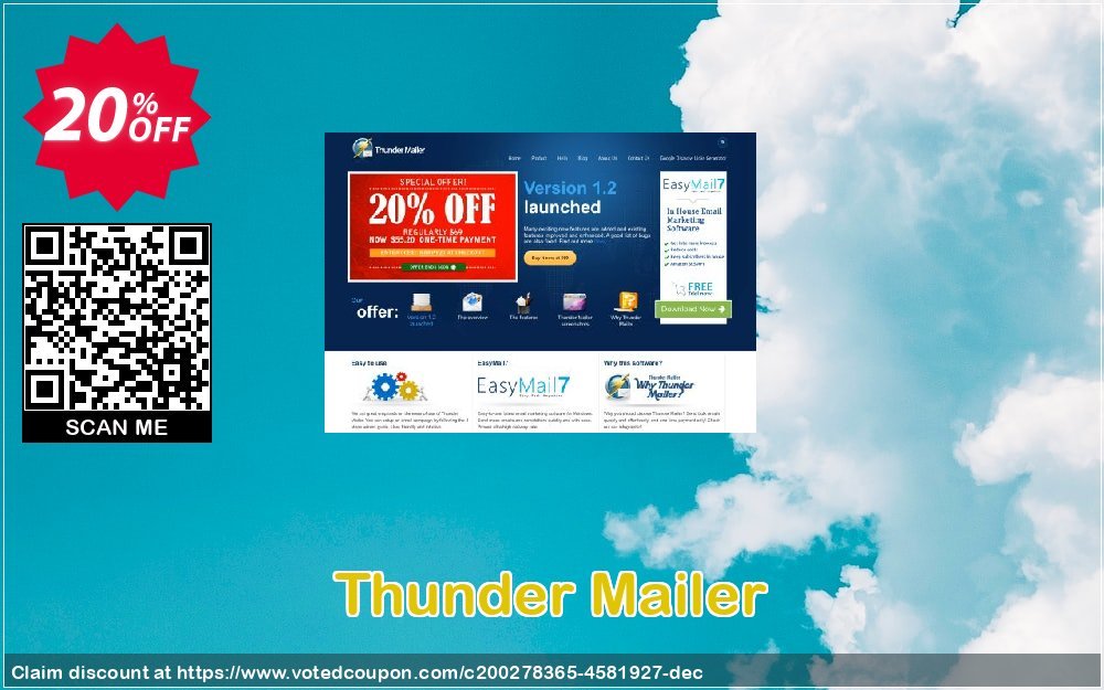 Thunder Mailer Coupon, discount Thunder Mailer Dreaded discount code 2023. Promotion: Dreaded discount code of Thunder Mailer 2023