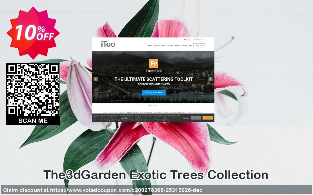 The3dGarden Exotic Trees Collection Coupon, discount The3dGarden Exotic Trees Collection Vol.01 Amazing discount code 2023. Promotion: Amazing discount code of The3dGarden Exotic Trees Collection Vol.01 2023