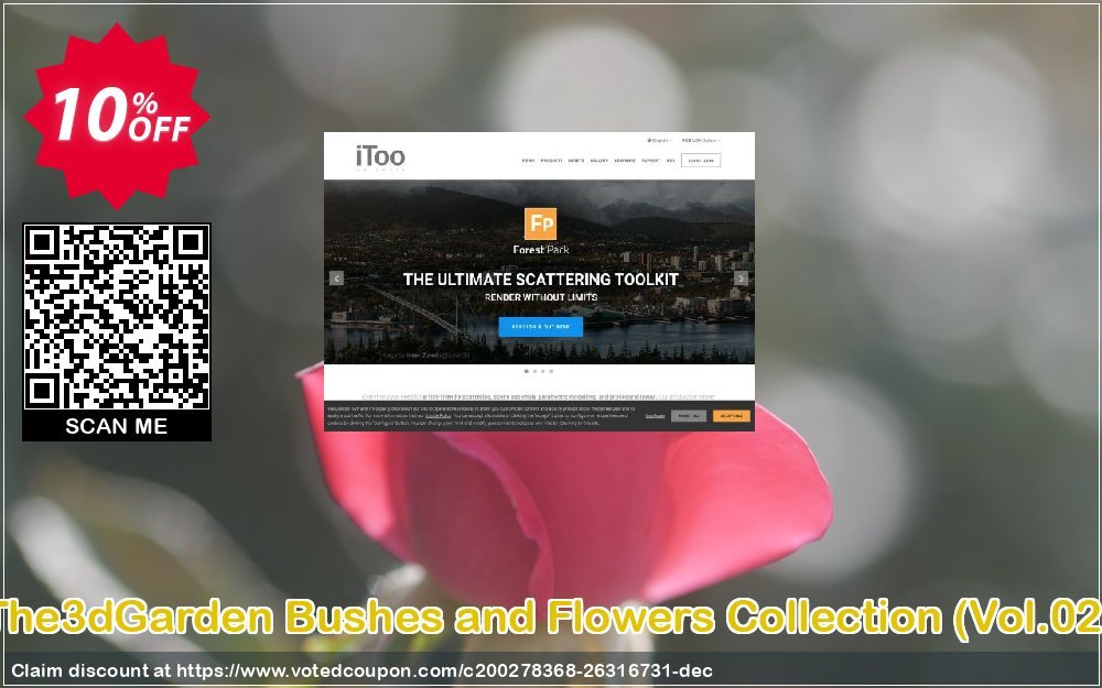 The3dGarden Bushes and Flowers Collection, Vol.02  Coupon, discount The3dGarden Bushes and Flowers Collection Vol.02 Exclusive promo code 2023. Promotion: Exclusive promo code of The3dGarden Bushes and Flowers Collection Vol.02 2023