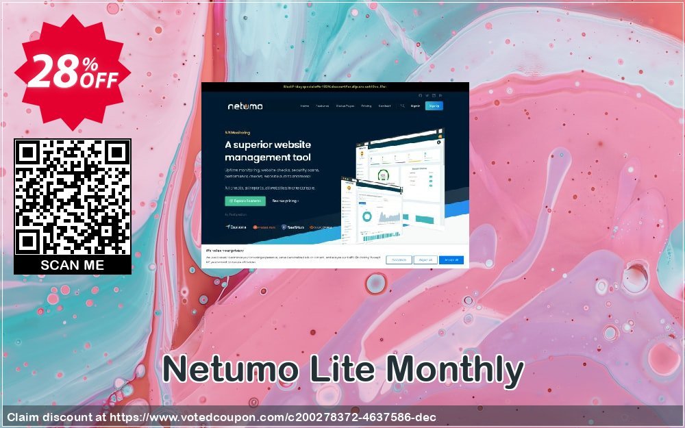 Netumo Lite Monthly Coupon, discount Netumo Lite Monthly Formidable promo code 2023. Promotion: Dreaded promotions code of Netumo Lite Monthly 2023