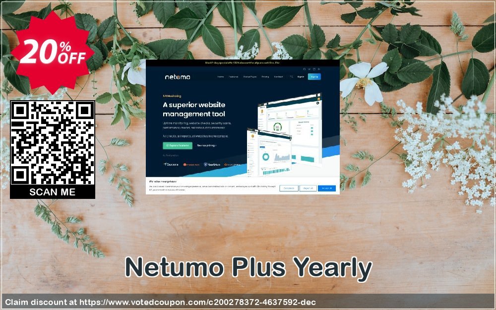 Netumo Plus Yearly Coupon, discount Netumo Plus Yearly Awful discount code 2023. Promotion: Amazing discounts code of Netumo Plus Yearly 2023