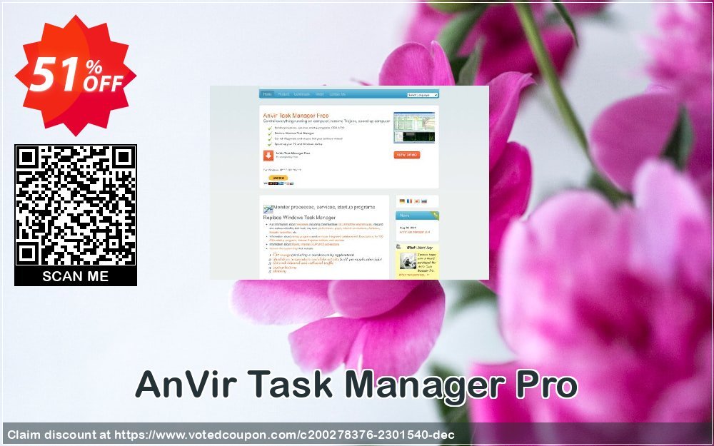 AnVir Task Manager Pro Coupon, discount AnVir Task Manager Pro (1 year of updates inluded) Imposing sales code 2023. Promotion: Imposing sales code of AnVir Task Manager Pro (1 year of updates inluded) 2023