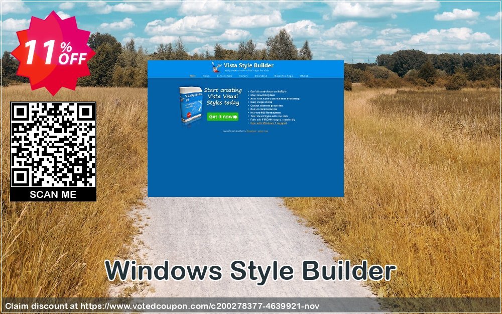 WINDOWS Style Builder Coupon, discount Windows Style Builder Exclusive discount code 2023. Promotion: Exclusive discount code of Windows Style Builder 2023