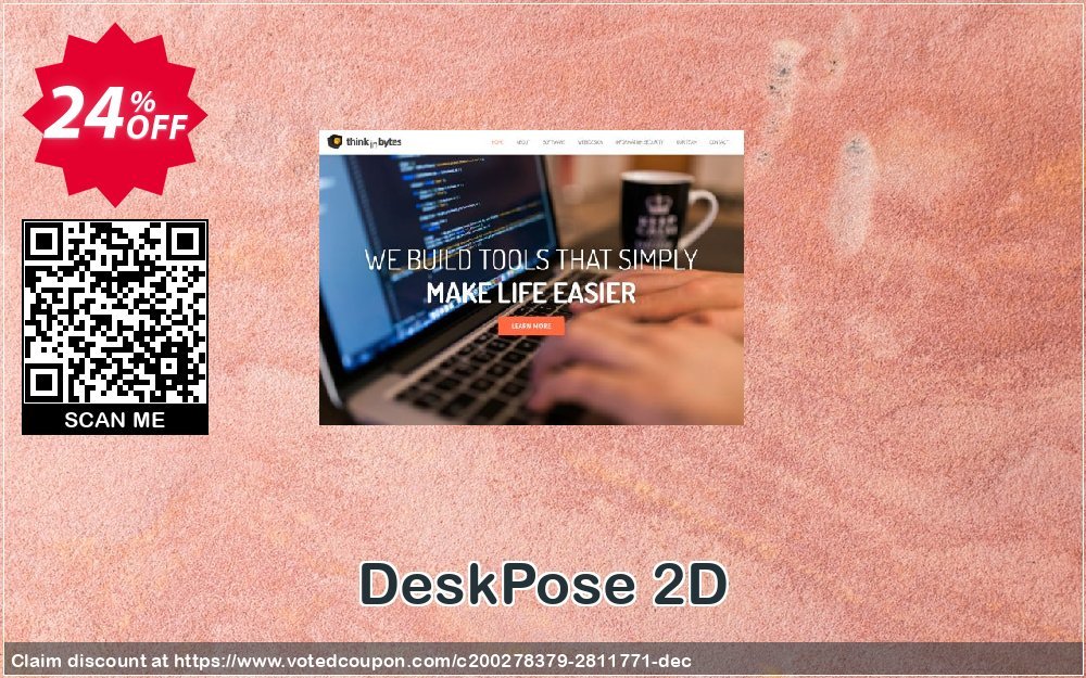 DeskPose 2D Coupon, discount DeskPose 2D Stunning sales code 2024. Promotion: Stunning sales code of DeskPose 2D 2024