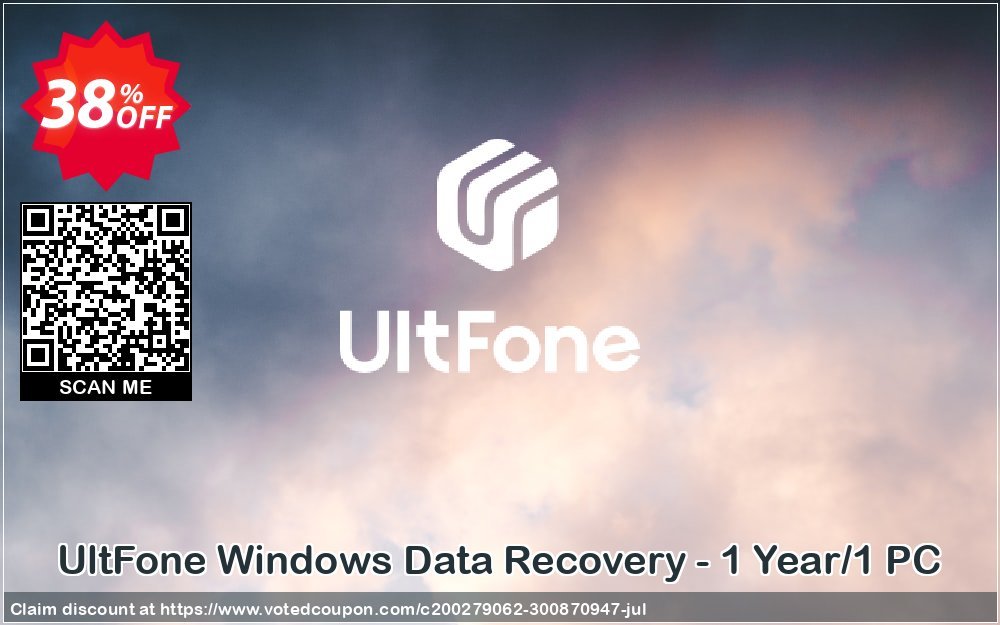 UltFone WINDOWS Data Recovery - Yearly/1 PC voted-on promotion codes