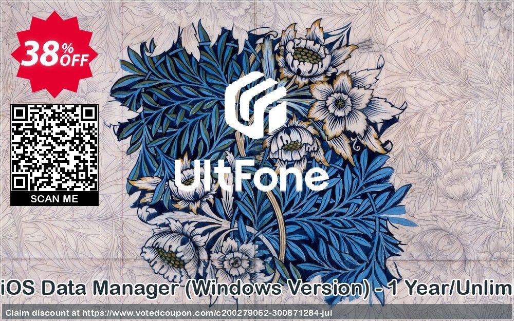 UltFone iOS Data Manager, WINDOWS Version - Yearly/Unlimited PCs Coupon Code May 2024, 30% OFF - VotedCoupon