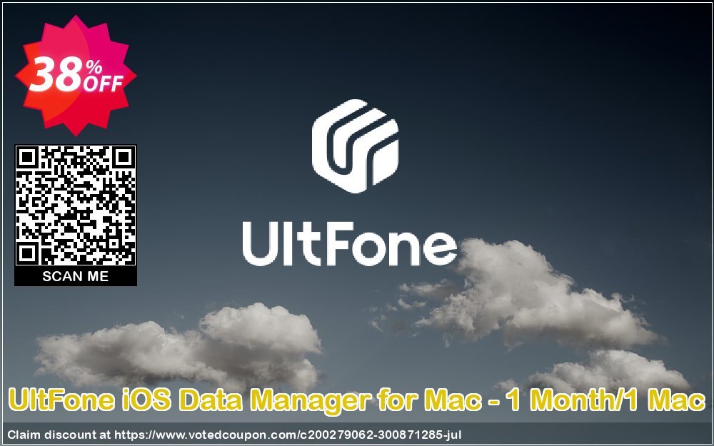 UltFone iOS Data Manager for MAC - Monthly/1 MAC Coupon Code May 2024, 30% OFF - VotedCoupon