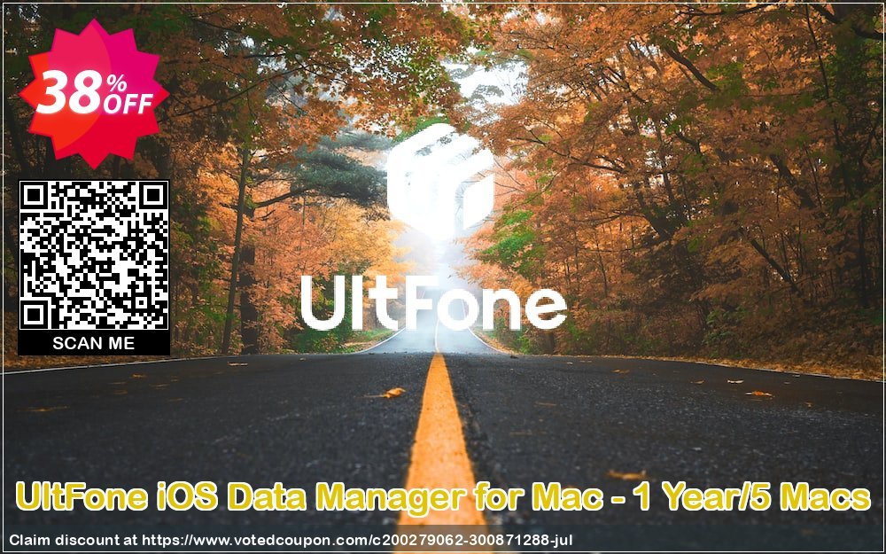 Get 30% OFF UltFone iOS Data Manager for MAC - Yearly/5 MACs Coupon