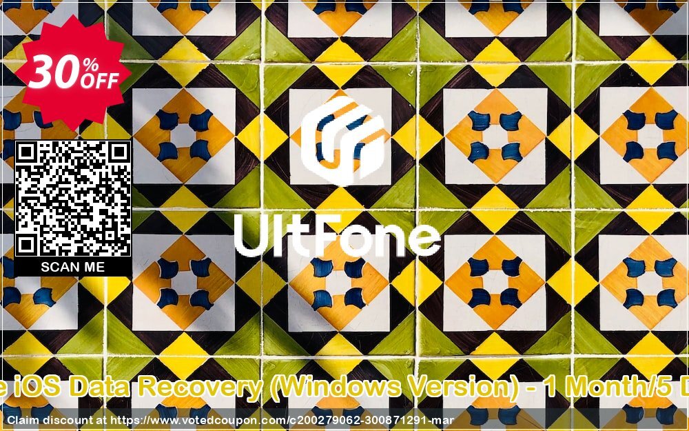 UltFone iOS Data Recovery, WINDOWS Version - Monthly/5 Devices Coupon, discount Coupon code UltFone iOS Data Recovery (Windows Version) - 1 Month/5 Devices. Promotion: UltFone iOS Data Recovery (Windows Version) - 1 Month/5 Devices offer from UltFone