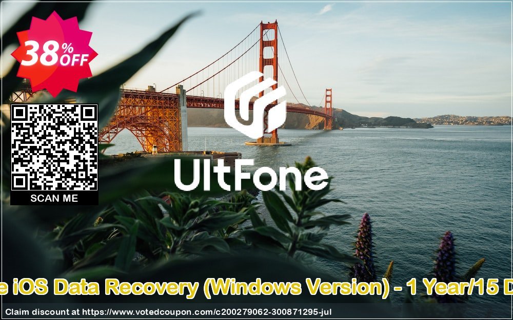 Get 31% OFF UltFone iOS Data Recovery, WINDOWS Version - Yearly/15 Devices Coupon