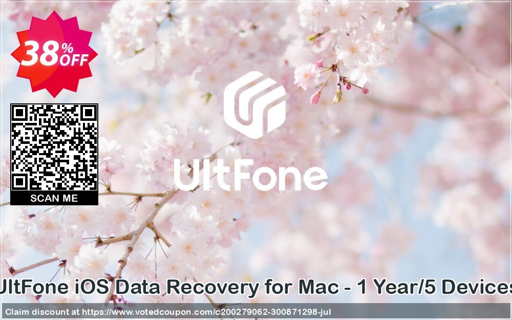 UltFone iOS Data Recovery for MAC - Yearly/5 Devices Coupon, discount Coupon code UltFone iOS Data Recovery for Mac - 1 Year/5 Devices. Promotion: UltFone iOS Data Recovery for Mac - 1 Year/5 Devices offer from UltFone